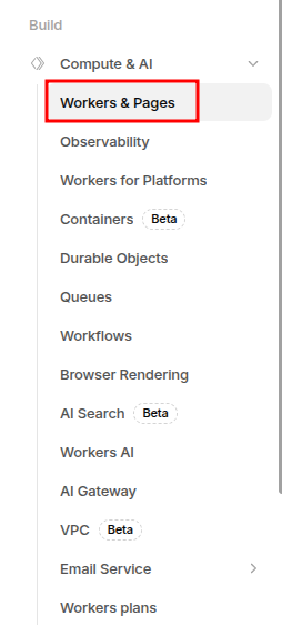 Workers & Pages entry