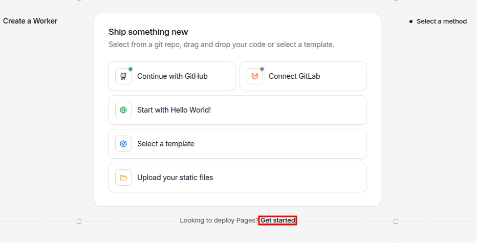 Ship something new - Get started for Pages